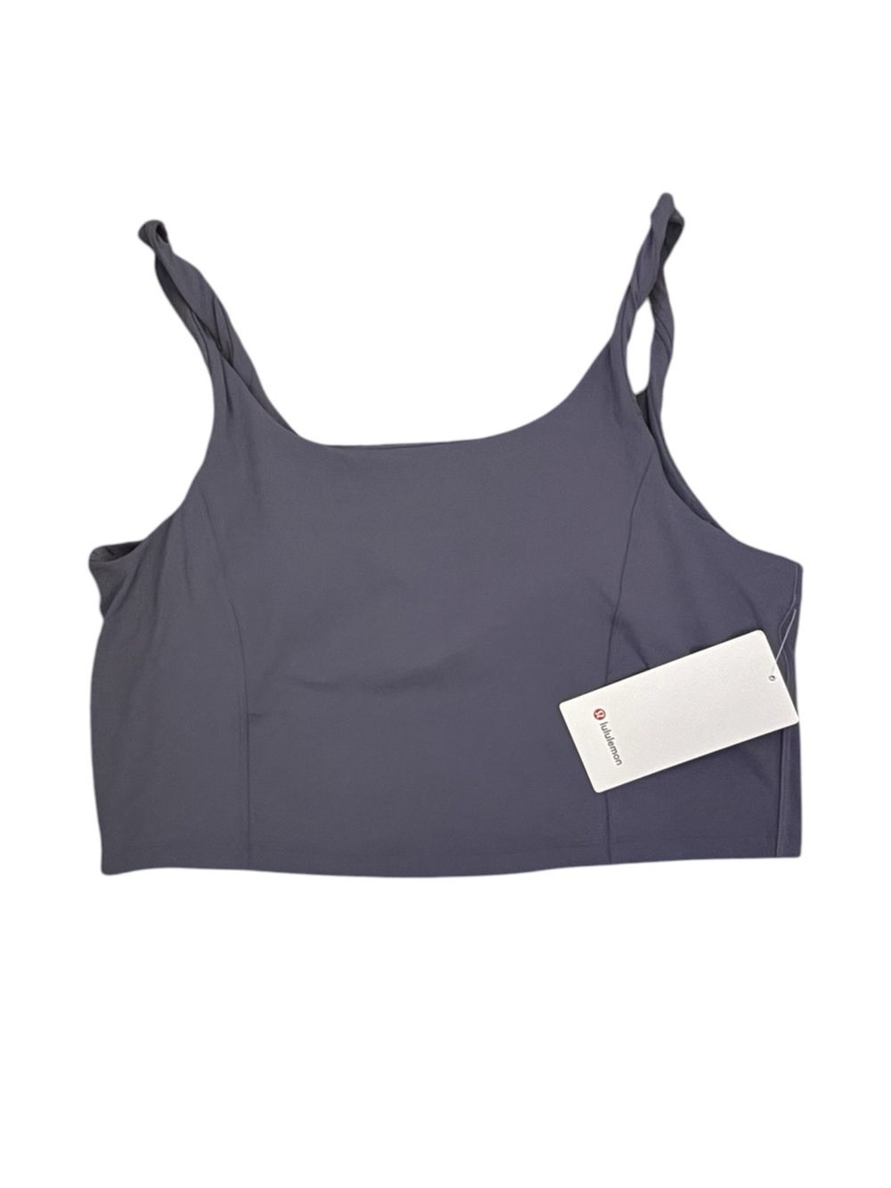 NWT Lululemon Align Twist Strap Cropped Tank Top Grape Mist XL 14 - Picture 3 of 9